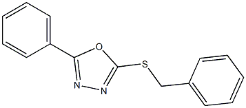 benzyl 5-phenyl-1,3,4-oxadiazol-2-yl sulfide Structure