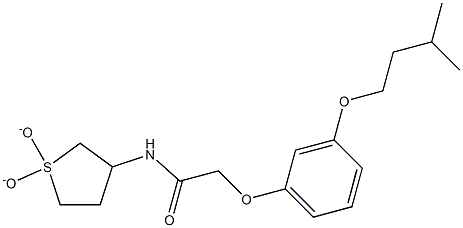 N-(1,1-dioxidotetrahydro-3-thienyl)-2-[3-(isopentyloxy)phenoxy]acetamide Struktur