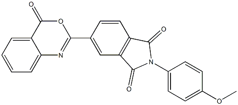 2-(4-methoxyphenyl)-5-(4-oxo-4H-3,1-benzoxazin-2-yl)-1H-isoindole-1,3(2H)-dione Structure
