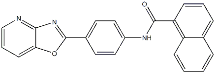 N-(4-[1,3]oxazolo[4,5-b]pyridin-2-ylphenyl)-1-naphthamide|