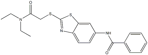 N-(2-{[2-(diethylamino)-2-oxoethyl]sulfanyl}-1,3-benzothiazol-6-yl)benzamide