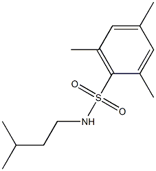 N-isopentyl-2,4,6-trimethylbenzenesulfonamide Structure