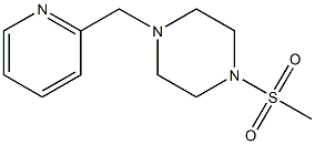 1-(methylsulfonyl)-4-(2-pyridinylmethyl)piperazine,,结构式