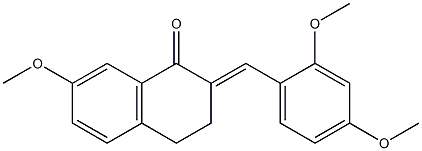 2-(2,4-dimethoxybenzylidene)-7-methoxy-3,4-dihydro-1(2H)-naphthalenone