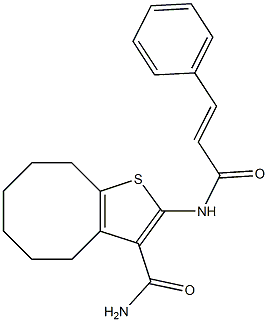 2-(cinnamoylamino)-4,5,6,7,8,9-hexahydrocycloocta[b]thiophene-3-carboxamide