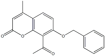 8-acetyl-7-(benzyloxy)-4-methyl-2H-chromen-2-one