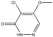 4-chloro-5-methoxy-3(2H)-pyridazinone 化学構造式