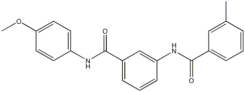 N-(4-methoxyphenyl)-3-[(3-methylbenzoyl)amino]benzamide Struktur