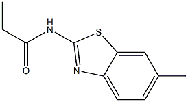 N-(6-methyl-1,3-benzothiazol-2-yl)propanamide Structure