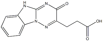 3-(3-oxo-3,5-dihydro[1,2,4]triazino[2,3-a]benzimidazol-2-yl)propanoic acid Structure