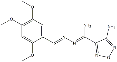 4-amino-N'-(2,4,5-trimethoxybenzylidene)-1,2,5-oxadiazole-3-carbohydrazonamide Structure