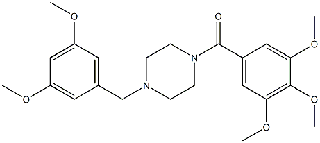 1-(3,5-dimethoxybenzyl)-4-(3,4,5-trimethoxybenzoyl)piperazine|