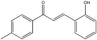 3-(2-hydroxyphenyl)-1-(4-methylphenyl)-2-propen-1-one 化学構造式