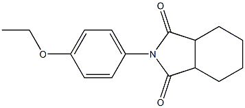 2-(4-ethoxyphenyl)hexahydro-1H-isoindole-1,3(2H)-dione 化学構造式