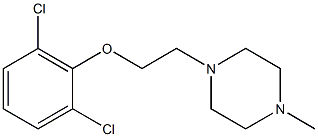 2,6-dichlorophenyl 2-(4-methyl-1-piperazinyl)ethyl ether Struktur