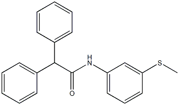 N-[3-(methylsulfanyl)phenyl]-2,2-diphenylacetamide Structure