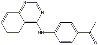 1-[4-(4-quinazolinylamino)phenyl]ethanone,,结构式