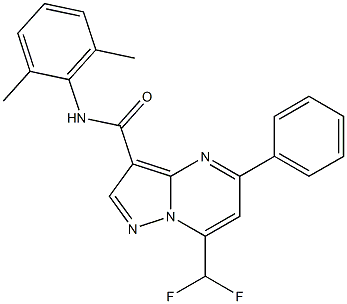 7-(difluoromethyl)-N-(2,6-dimethylphenyl)-5-phenylpyrazolo[1,5-a]pyrimidine-3-carboxamide