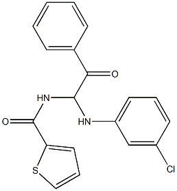 N-[1-(3-chloroanilino)-2-oxo-2-phenylethyl]-2-thiophenecarboxamide