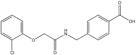 4-({[(2-chlorophenoxy)acetyl]amino}methyl)benzoic acid Struktur