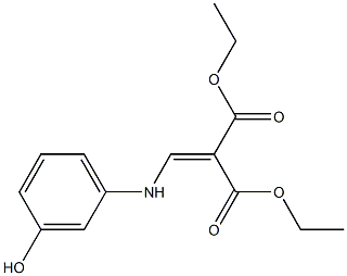 diethyl 2-[(3-hydroxyanilino)methylene]malonate 化学構造式