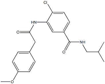 4-chloro-N-isobutyl-3-{[(4-methoxyphenyl)acetyl]amino}benzamide