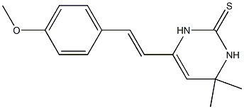6-[2-(4-methoxyphenyl)vinyl]-4,4-dimethyl-3,4-dihydro-2(1H)-pyrimidinethione