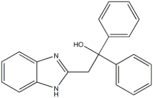 2-(1H-benzimidazol-2-yl)-1,1-diphenylethanol Structure