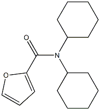 N,N-dicyclohexyl-2-furamide Struktur