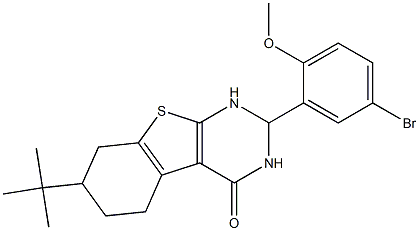 2-(5-bromo-2-methoxyphenyl)-7-tert-butyl-2,3,5,6,7,8-hexahydro[1]benzothieno[2,3-d]pyrimidin-4(1H)-one