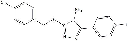  3-[(4-chlorobenzyl)sulfanyl]-5-(4-fluorophenyl)-4H-1,2,4-triazol-4-ylamine