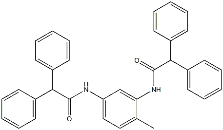 N-{3-[(diphenylacetyl)amino]-4-methylphenyl}-2,2-diphenylacetamide,,结构式