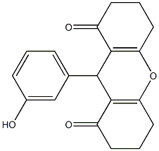 9-(3-hydroxyphenyl)-3,4,5,6,7,9-hexahydro-1H-xanthene-1,8(2H)-dione Structure