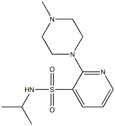 N-isopropyl-2-(4-methyl-1-piperazinyl)-3-pyridinesulfonamide Structure