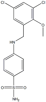 4-[(3,5-dichloro-2-methoxybenzyl)amino]benzenesulfonamide Structure