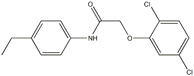 2-[(2,5-dichlorophenyl)oxy]-N-(4-ethylphenyl)acetamide Structure