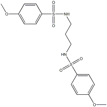 4-methoxy-N-(3-{[(4-methoxyphenyl)sulfonyl]amino}propyl)benzenesulfonamide Structure