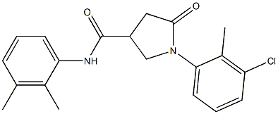 1-(3-chloro-2-methylphenyl)-N-(2,3-dimethylphenyl)-5-oxo-3-pyrrolidinecarboxamide|