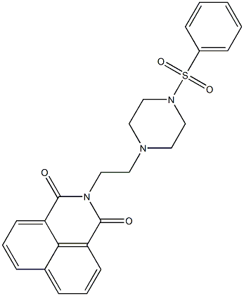 2-{2-[4-(phenylsulfonyl)-1-piperazinyl]ethyl}-1H-benzo[de]isoquinoline-1,3(2H)-dione|