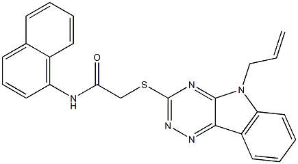 2-[(5-allyl-5H-[1,2,4]triazino[5,6-b]indol-3-yl)sulfanyl]-N-(1-naphthyl)acetamide