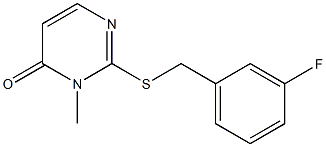  2-[(3-fluorobenzyl)sulfanyl]-3-methyl-4(3H)-pyrimidinone