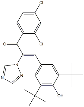 3-(3,5-ditert-butyl-4-hydroxyphenyl)-1-(2,4-dichlorophenyl)-2-(1H-1,2,4-triazol-1-yl)-2-propen-1-one