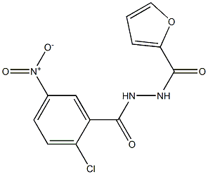 2-chloro-N'-(2-furoyl)-5-nitrobenzohydrazide Structure