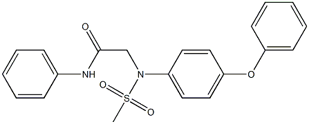 2-[(methylsulfonyl)-4-phenoxyanilino]-N-phenylacetamide