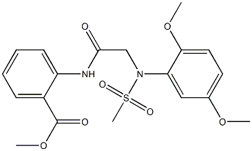 methyl 2-({[2,5-dimethoxy(methylsulfonyl)anilino]acetyl}amino)benzoate