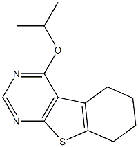 4-isopropoxy-5,6,7,8-tetrahydro[1]benzothieno[2,3-d]pyrimidine Struktur