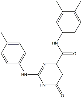 N-(3,4-dimethylphenyl)-6-oxo-2-(4-toluidino)-1,4,5,6-tetrahydro-4-pyrimidinecarboxamide