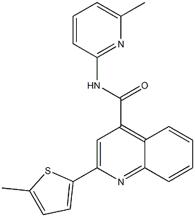 N-(6-methyl-2-pyridinyl)-2-(5-methyl-2-thienyl)-4-quinolinecarboxamide