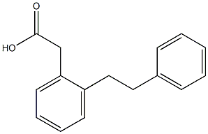 [2-(2-phenylethyl)phenyl]acetic acid Struktur