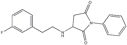  3-{[2-(3-fluorophenyl)ethyl]amino}-1-phenyl-2,5-pyrrolidinedione